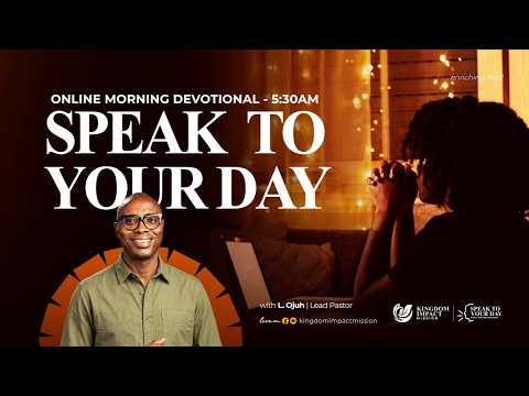 Morning Prayer: Speak to Your Day | Daily Devotional with Pastor Ojuh | 1 Sept, 2026