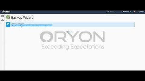 How to Backup and Restore Home Directory in cPanel