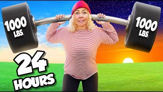 WORKING OUT FOR 24 HOURS Straight Challenge!