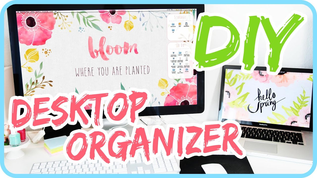 Diy Desktop Organizer Wallpaper Youtube