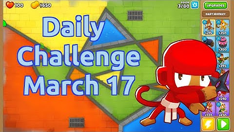 BTD6 Daily Challenge | Top Path Only  | No Hero | No MK | March 17