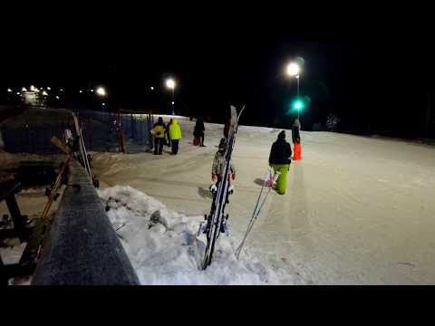 დიდველის სათხილამურო ტრასა ღამით -  Motion Timelapse DJI Osmo Pocket