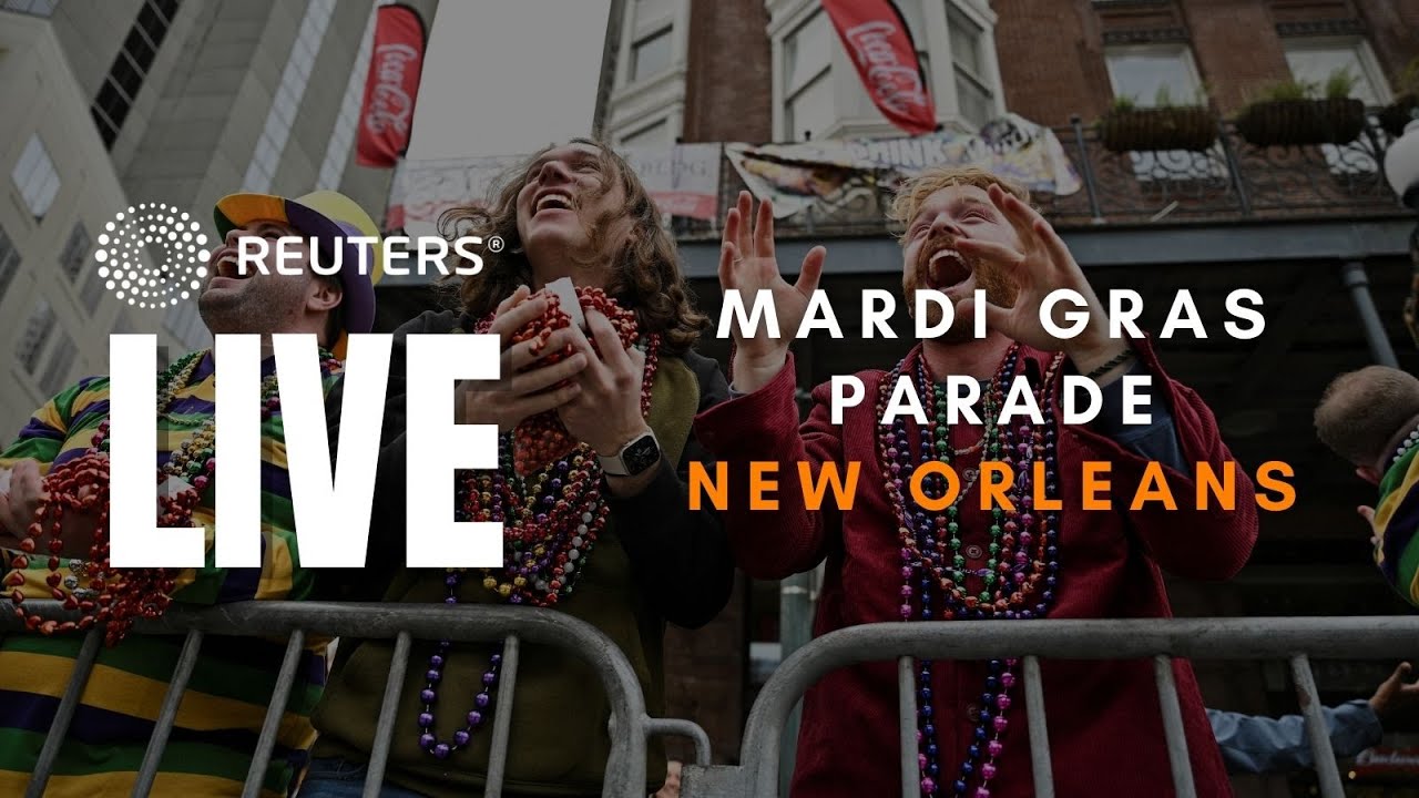 LIVE Mardi Gras parade with Rex, King of Carnival