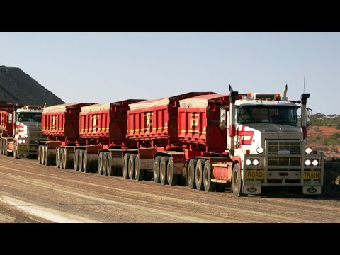 Самые длинные ГРУЗОВИКИ автопоезда Австралия . Road Trains Australien