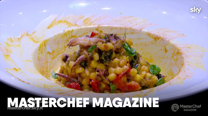 Fregola con calamari by Chef Bruno Barbieri e Chef Giorgio Locatelli | MasterChef Magazine