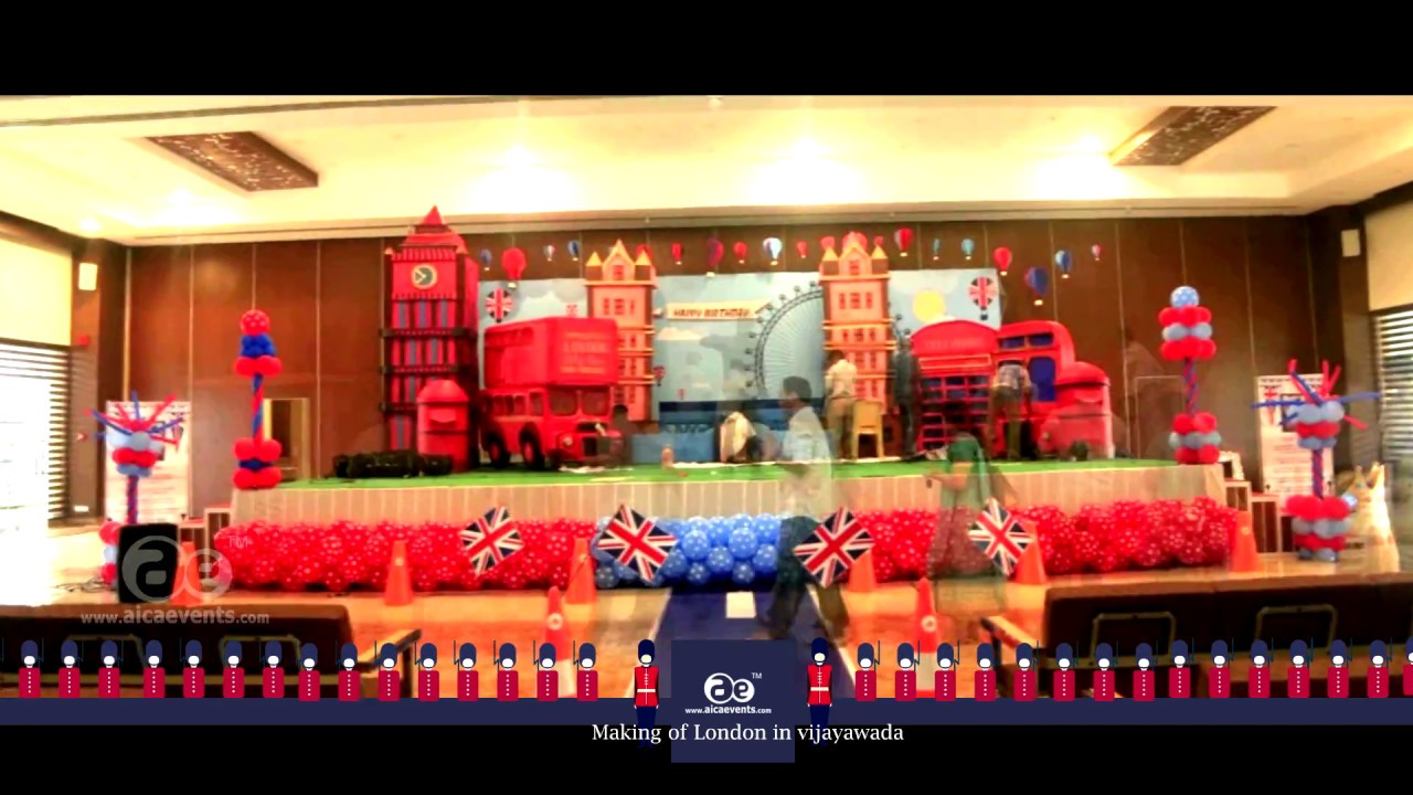  London  Theme Birthday  decoration  by AICAEVENTS YouTube