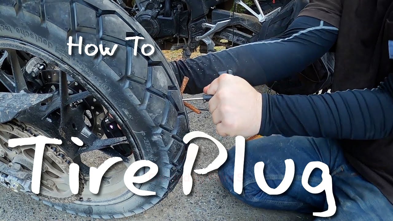 How to Plug a Motorcycle Tire Oregon Motorcycle 2020 YouTube