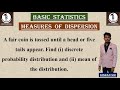 A fair coin is tossed until a head or five tails appear. Find (i) discrete probability distribution