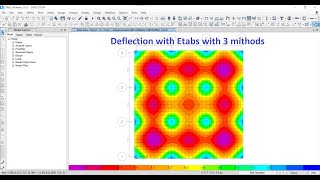Deflection With Etabs three different methods