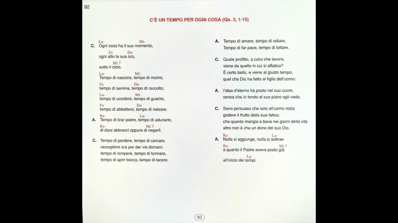C'è Un Luogo E Un Momento Per Ogni Cosa