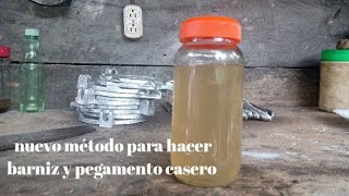 fácil y barato, como hacer barniz y pegamento casero