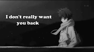 Nightcore - I Dont Want You Back LYRICS ( AJ Mitchell )