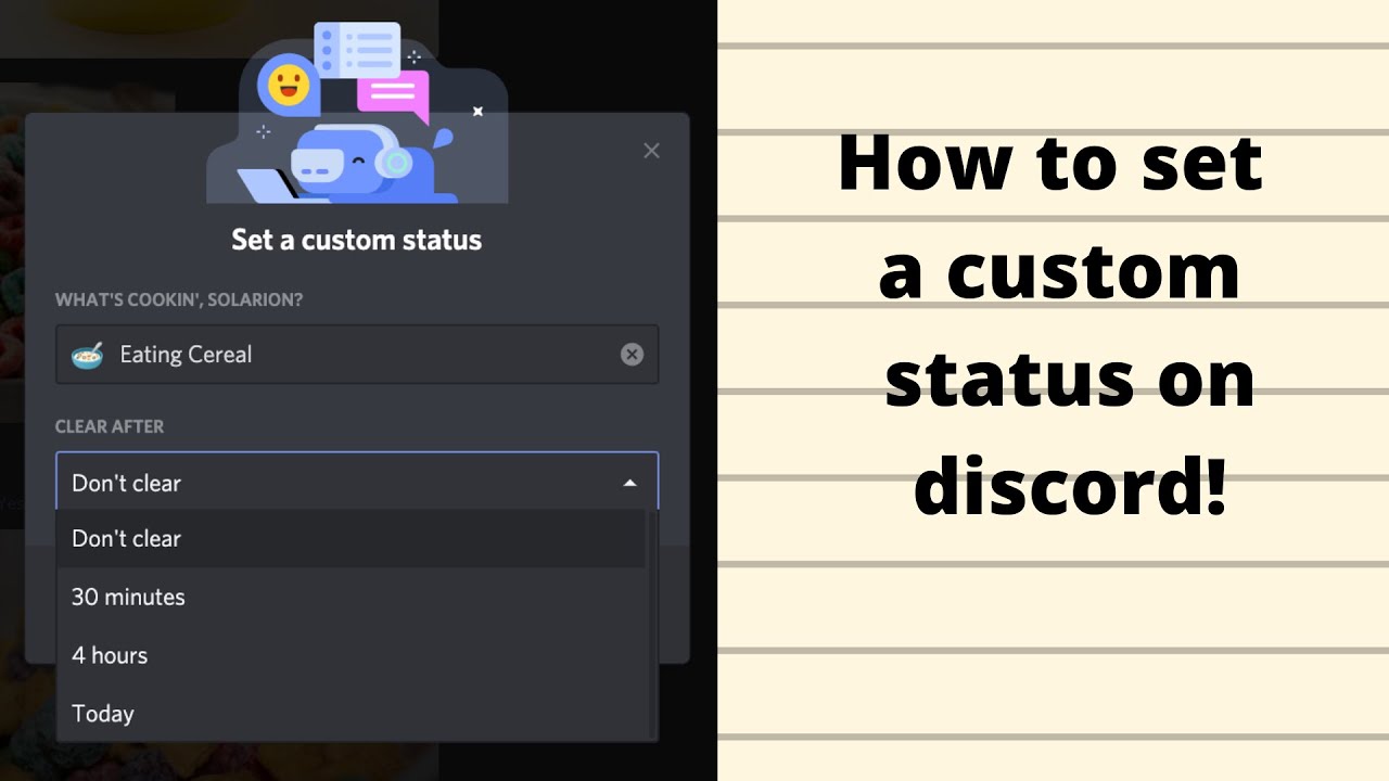 how to set and use your own customized "cutom status".ultimate ga...