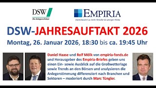 DSW-Jahresauftakt 2026 mit Daniel Haase & Rolf Wölk von Empiria Fonds