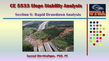 Slope Stability Analysis: Rapid Drawdown