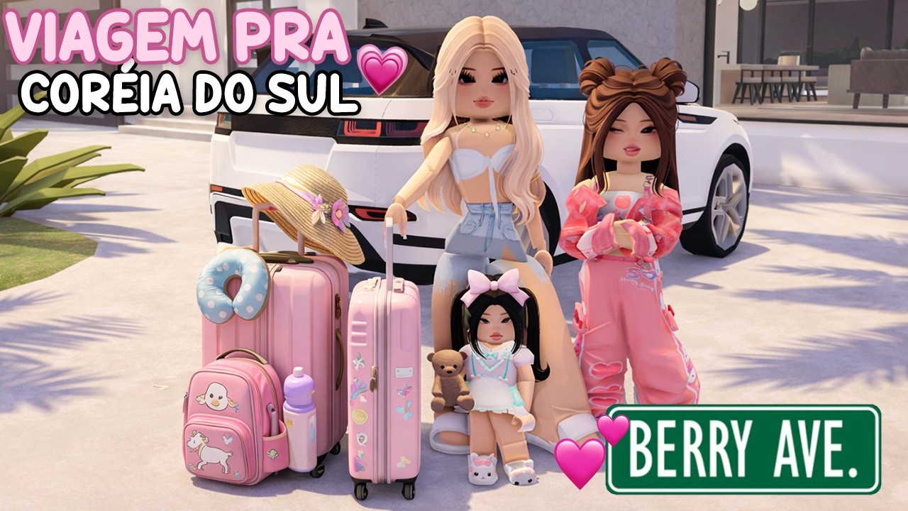 VIAJEI PELA PRIMEIRA VEZ COM MINHAS FILHAS ADOTIVAS em BERRY AVENUE! ✈❤