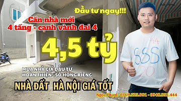4,5 tỷ - Căn 4 tầng 3 ngủ 33m2 tại Đông La, Hoài Đức | Nhà đất Hà Nội | SỔ HỒNG RIÊNG 0948351444