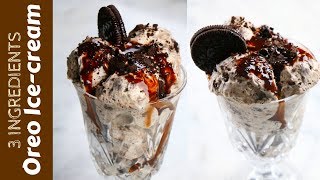 How to make Delicious Oreo IceCream with 3 ingredients | Homemade Oreo Icecream Recipe |No Egg