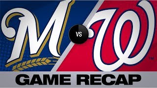 Thames propels Brewers to wild 15-14 victory | Brewers-Nationals Game Highlights 8/17/19