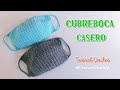 Como hacer un Cubrebocas, Tapabocas, Máscara, Barbijo Casero tejido a Crochet. Ganchillo paso a paso