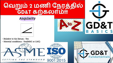 Learn GD&T through tamil full course | Angularity