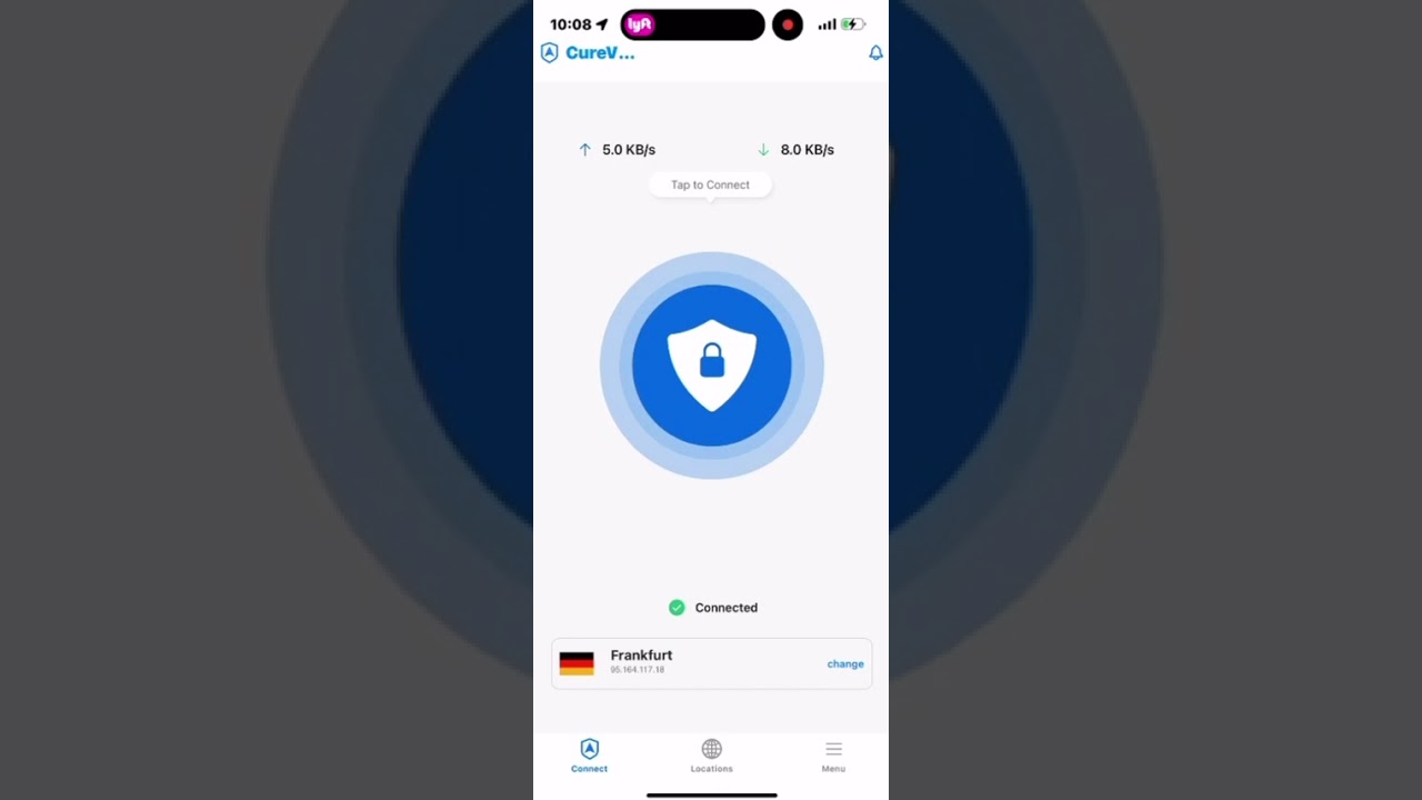 Testing VPN Connections | Deleting VPN Account Using the Cure VPN 