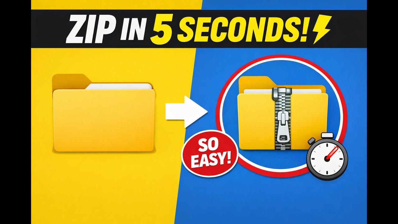 How to Compress Files & Create ZIP Folder in Windows 11 (Easy Tutorial ...