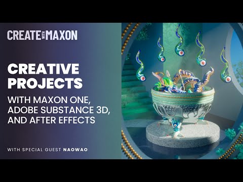 Видео: Creative Projects With Maxon One, Adobe Substance 3D and After Effects – Create with Maxon