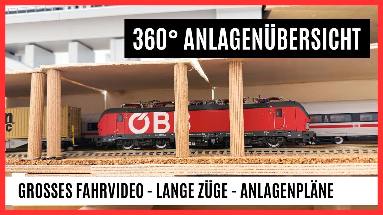 360° Anlagenübersicht I Fahrvideo Dezember 2025 H0 I Anlagenupdate und Pläne