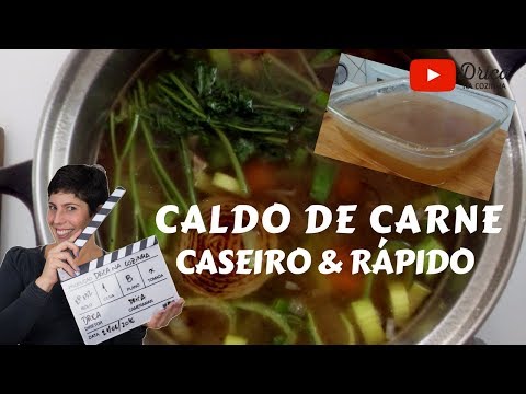 Caldo de carne CASEIRO & RÁPIDO | Drica na Cozinha | Episódio #238