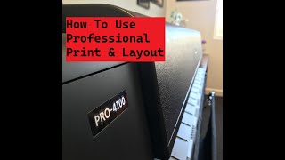 GENERAL SETTINGS IN PROFESSIONAL PRINT AND LAYOUT Wealth