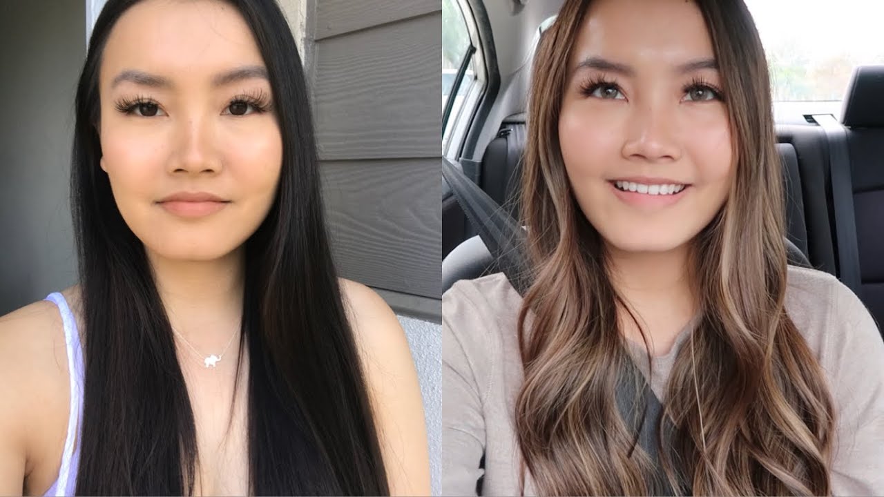 Black To Blonde To Balayage Hair Light Ash Brown Balayage Youtube