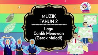 Lagu Cantik Menawan gerakan Melodi Menaik Mendatar Dan Menurun