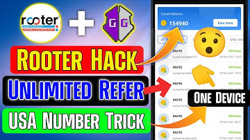 Rooter Unlimited Refer Trick | Rooter Refer Hack Trick | Rooter Refer Bypass Trick | Rooter Script