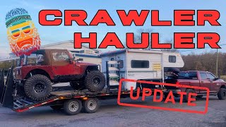 Camper came OFF of the TRAILER! Crawler Hauler Update!