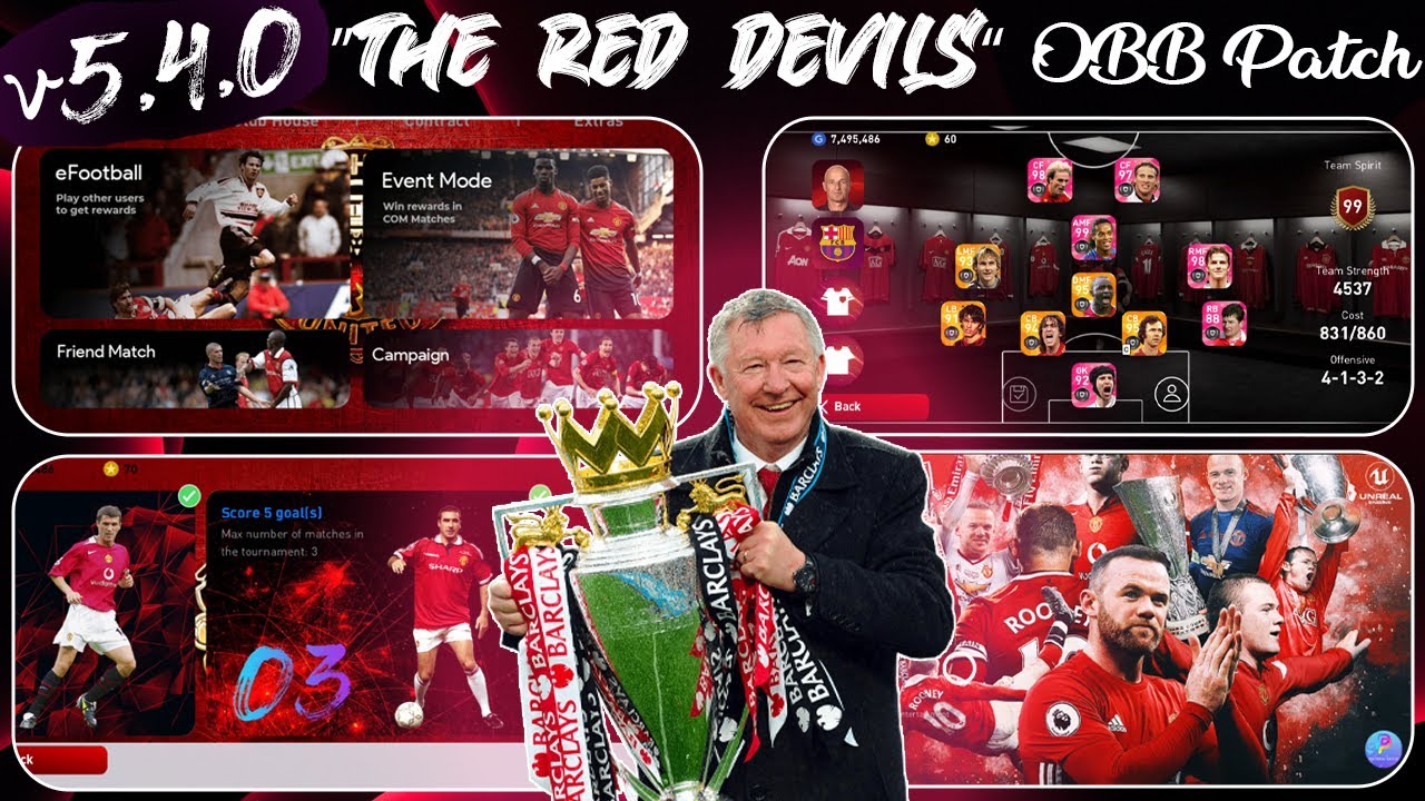 [v5.4.0] 'The Red Devils' Platinum OBB Patch | PES 2021 Mobile ...
