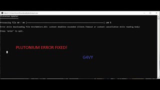 PLUTONIUM ERROR FIX NEW UPDATE OF BO2/G4VY