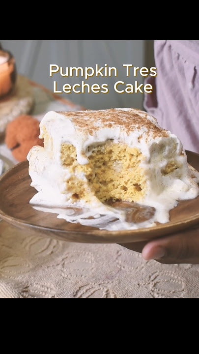 pumpkin tres leches that melts in your mouth 🍂🧁🤎