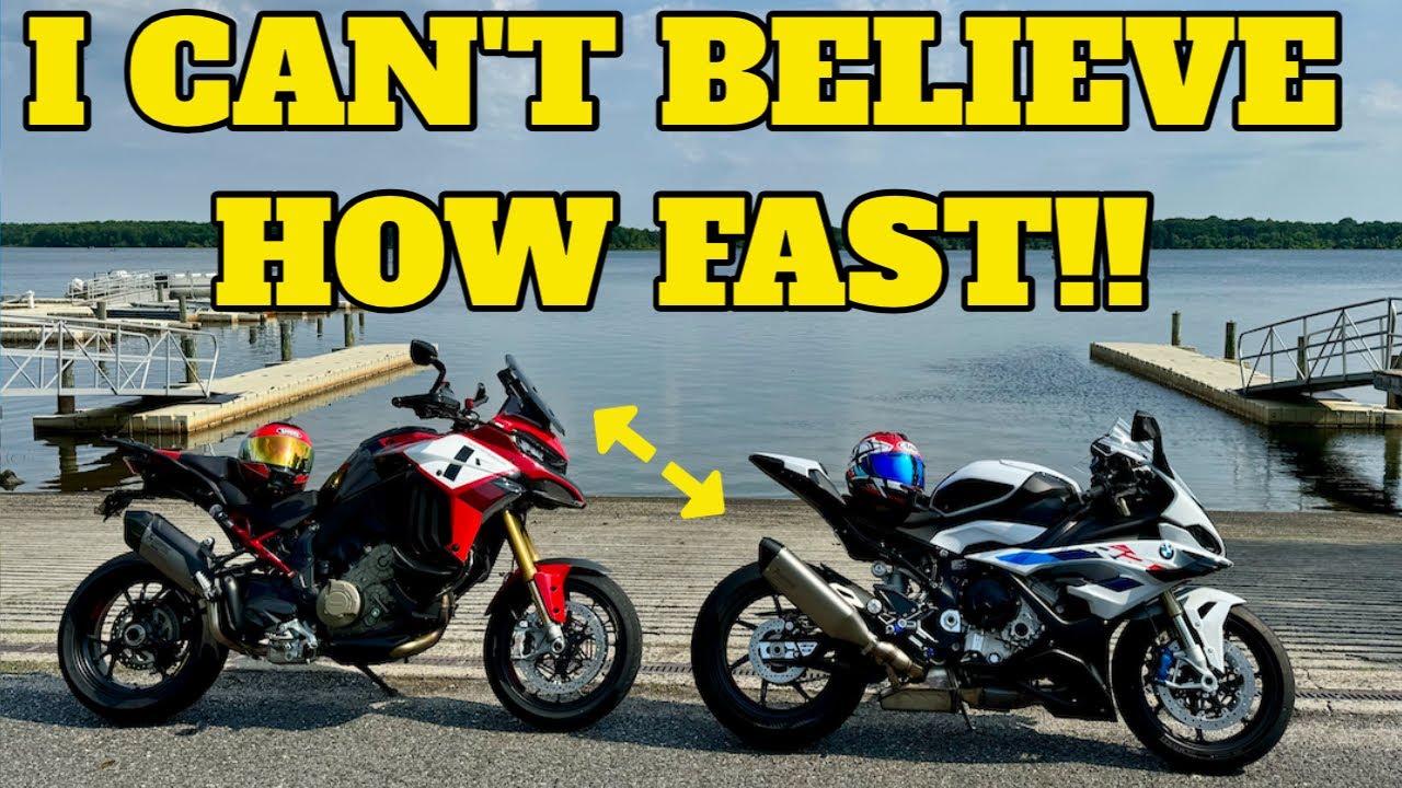 I CAN'T BELIEVE HOW FAST! BMW M1000RR VS DUCATI PIKES PEAK - YouTube