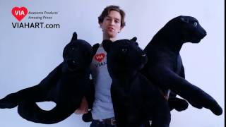 VIAHART 72 Inch Leopard Stuffed Animal Plush | Pana the Black Panther | Video Review screenshot 4