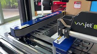 Semi-Automatic Carton Sealer with a ViaJet Thermal Inkjet printer