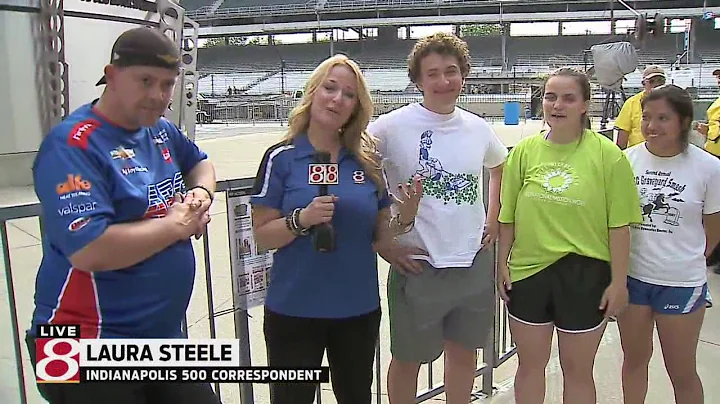 Laura Steele at Indianapolis Motor Speedway in ada...