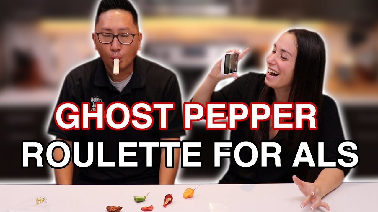 GHOST PEPPER ROULETTE FOR ALS | HellthyJunkFood