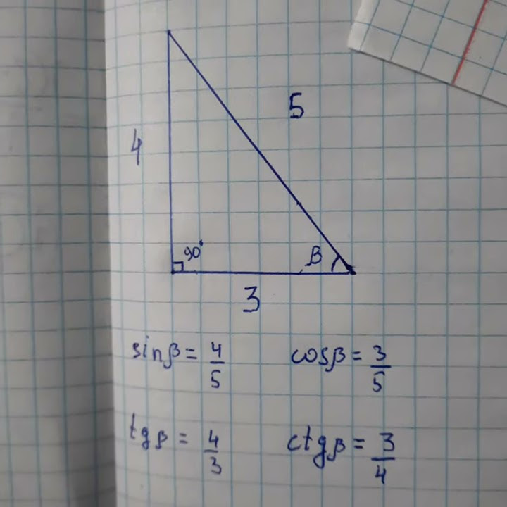 sin(a) , cos(a) ,tg  ,ctg  in a triangle