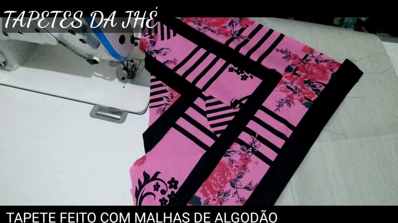 TAPETE FEITO COM MALHA DE ALGODÃO 😱NEM ACREDITEI 😱