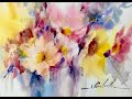 Watercolor/Aquarela - Demo - Flower Bouquet in Wet on Wet Technique - B36