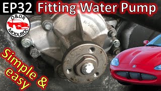 Jaguar XK8 Water pump change. Modurol step by step instructions with tools EP32 / XKR (X100)