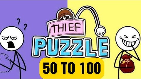 Thief Puzzle(WEEGOON)- Funny Stickman Brain Puzzle Game - Levels 50-100 Android Gameplay Walkthrough
