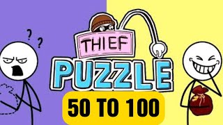 Thief Puzzle(WEEGOON)- Funny Stickman Brain Puzzle Game - Levels 50-100 Android Gameplay Walkthrough screenshot 5