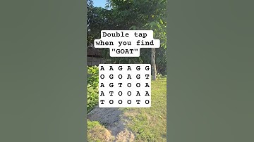 Observation Visual Test: 5 Seconds For You To Spot GOAT . Try Your Skills!  #search #puzzle #shorts